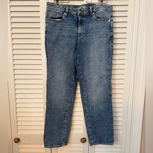 Lands' End Women's Denim Mid Rise Boyfriend Jeans